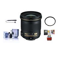 

Nikon 24mm f/1.8G AF-S ED NIKKOR Lens - USA Warranty - Bundle with 72mm WA UV Filter, Cleaning Kit, Cap Leash, Mac Software Package