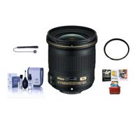 

Nikon 24mm f/1.8G AF-S ED NIKKOR Lens - USA Warranty - Bundle with 72mm WA UV Filter, Cleaning Kit, Cap Leash, Mac Software Package