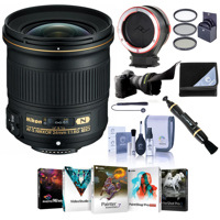 

Nikon 24mm f/1.8G AF-S ED NIKKOR Lens - USA Warranty - Bundle with 72mm Filter Kit, Flex Lens Shade, Peak Lens Changing Kit Adapter, Lens Cleaner, Lens Wrap, Cap Leash, Software Package