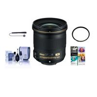 

Nikon 24mm f/1.8G AF-S ED NIKKOR Lens - USA Warranty - Bundle with 72mm WA UV Filter, Cleaning Kit, Cap Leash, Pro Software Package