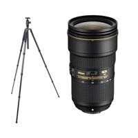 

Nikon AF-S NIKKOR 24-70mm f/2.8E ED VR Lens - U.S.A. Warranty - With FotoPro X-Go Max Carbon Fiber Tripod with Built-In Monopod, FPH-62Q Ball Head