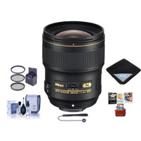 

Nikon 28mm f/1.4E AF-S NIKKOR Lens - U.S.A. Warranty - Bundle With 77mm Filter Kit, Cleaning Kit, Lens Wrap 15x15, Capleash II, Mac Software Package
