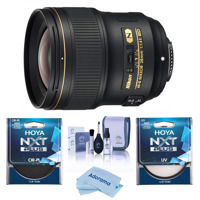 

Nikon 28mm f/1.4E AF-S NIKKOR Lens - U.S.A. Warranty - Bundle With Hoya NXT Plus 77mm 10-Layer HMC UV Filter, HOYA 77mm NXT Circular Polarizer Filter, Cleaning Kit, Microfiber Cloth