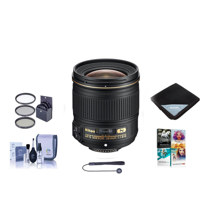 

Nikon 28mm f/1.8G AF-S NIKKOR Lens, USA Warranty - Bundle With 67mm Filter Kit (UV/CPL/ND2), Adorama Cleaning Kit, Lens Wrap (15x15), Lens Cap Leash, PC Software Package