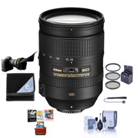 

Nikon 28-300mm f/3.5-5.6G ED-IF AF-S NIKKOR VR Vibration Reduction Lens USA Warranty - Bundle with UV Filter, Lens Shade, Lens Wrap, Cleaning Kit, Cap Leash, Mac Software Package