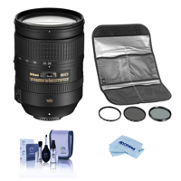 

Nikon 28-300mm f/3.5-5.6G ED-IF AF-S NIKKOR VR Vibration Reduction Lens - U.S.A. Warranty - With HOYA 77MM Digital Filter Kit II, Cleaning Kit, Microfiber Cloth