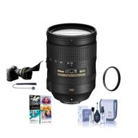 

Nikon 28-300mm f/3.5-5.6G ED-IF AF-S NIKKOR VR Vibration Reduction Lens USA Warranty - Bundle with UV Filter, Flex Lens Shade, Cleaning Kit, Cap Leash, PC Software Package