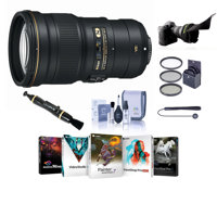 

Nikon 300mm f/4E PF ED VR AF-S NIKKOR Lens - USA Warranty - Bundle with 77mm Filter Kit (UV/CPL/ND2), Flex Lens Shade, Lens Cleaner, Cleaning Kit, Cap Leash, Pc Software Package