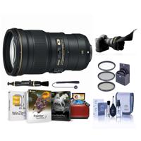 

Nikon 300mm f/4E PF ED VR AF-S NIKKOR Lens - USA Warranty - Bundle with 77mm Filter Kit (UV/CPL/ND2), Flex Lens Shade, Lens Cleaner, Cleaning Kit, Cap Leash, Mac Software Package