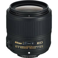 

Nikon 35mm f/1.8G AF-S ED NIKKOR Lens for DSLR Cameras - U.S.A. Warranty