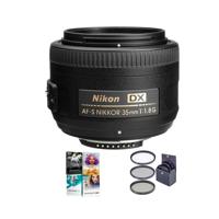 

Nikon 35mm f/1.8G AF-S DX NIKKOR Lens Bundle With 52mm Filters,US Warranty & Pro Software