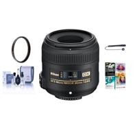 

Nikon 40mm f/2.8G AF-S DX Micro NIKKOR Lens USA Warranty - Bundle with 52mm UV Filter,Cleaning Kit, Lens Capleash, Pro Software