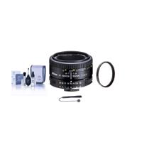 

Nikon 50mm f/1.8D AF NIKKOR Lens - U.S.A. Warranty - Accessory Bundle with 52mm UV Filter, Lens Cap Leash, Digital Camera and Lens Cleaning Kit