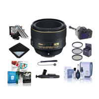 

Nikon 58mm f/1.4G AF-S NIKKOR Lens U.S.A. - Bundle with 72mm Filter Kit, LensAlign MkII Focus Calibration System, Follow Focus & Rack Focus, Cleaning Kit, Lens Wrap, Flex Lens Shade, Software Package, MORE