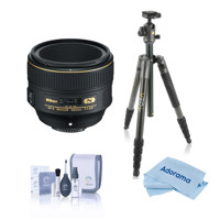 

Nikon 58mm f/1.4G AF-S NIKKOR Lens, Bundle with Vanguard VEO 2 Aluminum Tripod