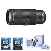 

Nikon 70-200mm f/4G ED AF-S VR Zoom NIKKOR Lens U.S.A. Warranty - Bundle With Hoya NXT Plus 67mm 10-Layer HMC UV Filter, HOYA 67mm NXT Circular Polarizer Filter, Cleaning Kit, Microfiber Cloth