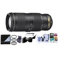 

Nikon 70-200mm f/4G ED AF-S VR Zoom NIKKOR Lens - USA Warranty - Bundle with 67mm Filter Kit, Flex Lens Shade, Cleaning Kit, Lens Cap Leash, Lens Wrap, PC Software Package