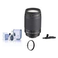 

Nikon 70-300mm f/4-5.6G AF Telephoto Zoom NIKKOR Lens with HB-26 Hood - U.S.A. Warranty - Accessory Bundle with 62mm UV Filter, Professional Lens Cleaning Kit, Lens Cap Leash