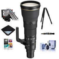 

Nikon 800mm f/5.6E AF-S NIKKOR FL ED VR Lens with 1.25x Teleconverter USA Warranty - Bundle With Feisol Rapid Carbon Fiber Tripod, LensAlign MkII Focus Calibration System, Pc Software Package, And More