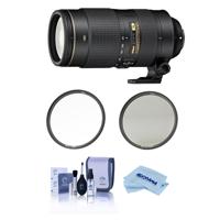 

Nikon 80-400mm f/4.5-5.6G AF-S VR NIKKOR ED Lens USA Warranty - Bundle Haida 77mm NanoPro MC Circular Polarizer Filter, Haida 77mm NanoPro MC Clear Filter, Cleaning Kit, Microfiber Cloth