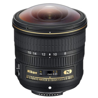 

Nikon 8-15mm f/3.5-4.5E EDIF AF-S Fisheye NIKKOR Lens - Nikon U.S.A. Warranty