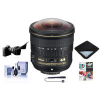 

Nikon 8-15mm f/3.5-4.5E EDIF AF-S Fisheye NIKKOR Lens - Nikon U.S.A. Warranty - Bundle With Flex Lens Shade, Lens Wrap, Cleaning Kit, Capleash II, Software Packages