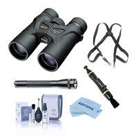 

Nikon 8x42 Prostaff 3 Roof Prism Binocular, 7.2 Degree Angle of View, Black, Bundle with Accessory Kit