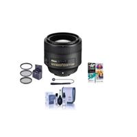 

Nikon 85mm f/1.8G AF-S FX NIKKOR Lens, U.S.A. Warranty - BUNDLE - with Pro Optic 67mm Filter Kit (UV/CP/ND), Lens Cleaning Kit, Capleash II, and Software Package