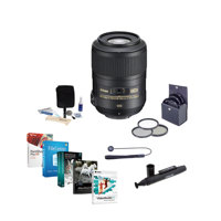 

Nikon 85mm f/3.5G AF-S DX Micro NIKKOR ED (VR-II) Lens - U.S.A. Warranty NIKKOR Lens - Accessory Bundle with Filter Kit & Pro Software Package