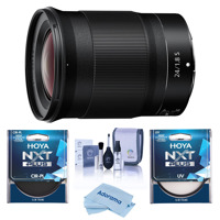 

Nikon NIKKOR Z 24mm f/1.8 S Lens for Z Series Mirrorless Cameras - Bundle With Hoya NXT Plus 72mm 10-Layer HMC UV Filter, HOYA 72mm NXT Circular Polarizer Filter, Cleaning Kit, Microfiber Cloth