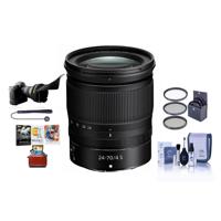 

Nikon NIKKOR Z 24-70mm f/4 S Lens for Z Series Mirrorless Cameras - Bundle With 72mm Filter Kit, Flex Lens Shade, Cleaning Kit, Capleash, Mac Software Package