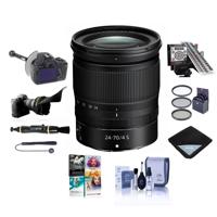 

Nikon NIKKOR Z 24-70mm f/4 S Lens for Z Series Mirrorless Cameras - Bundle With 72mm Filter Kit, LensAlign MkII Focus Calibration System, FocusShifter DSLR Follow Focus, Software Package And More