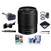 

Nikon NIKKOR Z 35mm f/1.8 S Lens for Z Series Mirrorless Cameras - Bundle With 62mm Filter Kit, FocusShifter DSLR Follow Focus, Flex Lens Shade, Lens Wrap, Cleaning Kit, Software Package And More