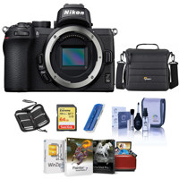 

Nikon Z50 Mirrorless Camera Body - Bundle With Camera Case, 64GB SDXC Memory Card, Cleaning kit, Memory Wallet, Card Reader, Mac Software Package