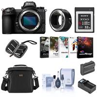 Nikon Z6 FX-Format Mirrorless Camera Body - Bundle With Camera Case, Spare Battery, Compact Charger, Cleaning Kit, Memory Wallet, Pc Software Package