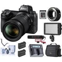 

Nikon Z6 FX-Format Mirrorless Camera with NIKKOR Z 24-70mm f/4 S Lens - Bundle With Rode Mic, FTZ Adapter, Camera Bag, Cleaning Kit, Green Extreme Batteries
