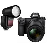 

Nikon Z6 FX-Format Mirrorless Camera with NIKKOR Z 24-70mm f/4 S Lens - With Flashpoint Zoom Li-on X R2 TTL On-Camera Round Flash Speedlight For Nikon (V1)