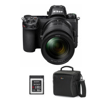 

Nikon Z6 FX-Format Mirrorless Camera with NIKKOR Z 24-70mm f/4 S Lens - Bundle With, 32GB Premium XQD Memory Card Camera Case