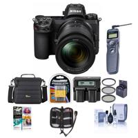 

Nikon Z7 FX-Format Mirrorless Camera with NIKKOR Z 24-70mm f/4 S Lens - Bundle With Camera Case, Spare Battery, 72mm Filter Kit, Dual Charger, Remote Shutter Trigger, Pc Software Package, And More