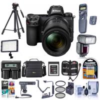 

Nikon Z7 FX-Format Mirrorless Camera with NIKKOR Z 24-70mm f/4 S Lens - Bundle With Camera Case, Spare Battery, Zoom R2 TTL Flash, Tripod, Sony 64GB XQD Memory Card, Video Light, Software, And More