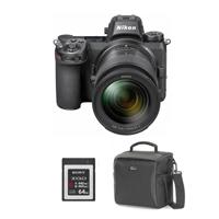 

Nikon Z7 FX-Format Mirrorless Camera with NIKKOR Z 24-70mm f/4 S Lens - Bundle With 64GB Premium XQD Memory Card, Camera Case