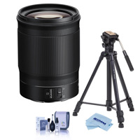 

Nikon NIKKOR Z 85mm f/1.8 S Lens for Z Series Mirrorless Cameras - With Slik Sprint Pro III BH Travel Tripod with SBH-100 DQ All Metal Ball Head, Black, Cleaning Kit, Microfiber Cloth