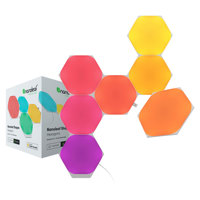 

Nanoleaf Shapes Hexagons Smarter Kit with 7x Multicolor Hexagon Light Panels, 100 Lumens