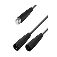 

Neumann 3.3' 5-Pin XLR Female to Two 3-Pin XLR Male Adapter Y-Cable
