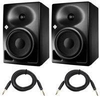 

Neumann 2 Pack KH 120 5.25" Powered Studio Monitor - With 2 Pack H&A PlatPro 10' TRS 1/4" Male, 1/4" Male Interconnect Cable W Rean Connectors