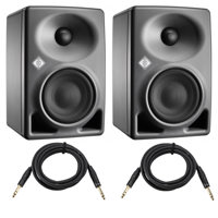 

Neumann 2 Pack KH 80 DSP 4+1" Active Monitor, Single - With 2 Pack H&A PlatPro 10' TRS 1/4" Male, 1/4" Male Interconnect Cable W Rean Connectors