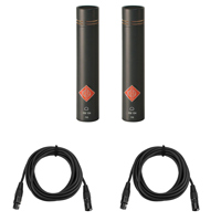 

Neumann SKM 184 Stereo Matched Microphone, 20 Hz, 20 kHz Frequency Response, 50 Ohms Output Impedance, Pair, Black - With 2x 15' XLR M to XLR F Microphone Cable with Rean by Neutrik Gold Connectors