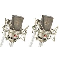 

Neumann 2x TLM 103 Stereo Microphone with 2x EA 1 Elastic Suspension Shock Mount and Aluminum Case, Nickel