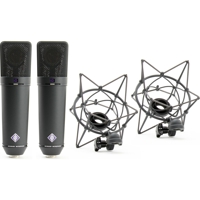 

Neumann Stereo Pair Kit, Includes 2 x U87 Ai MT Condenser Microphone, 2 x EA 87 MT Elastic Suspension, 2 x Dust Cover, Storage Case, Black