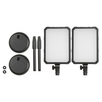 

NanLite Compac 24B Adjustable Bi-Color Soft Light LED Panel 2-Light Desktop Kit
